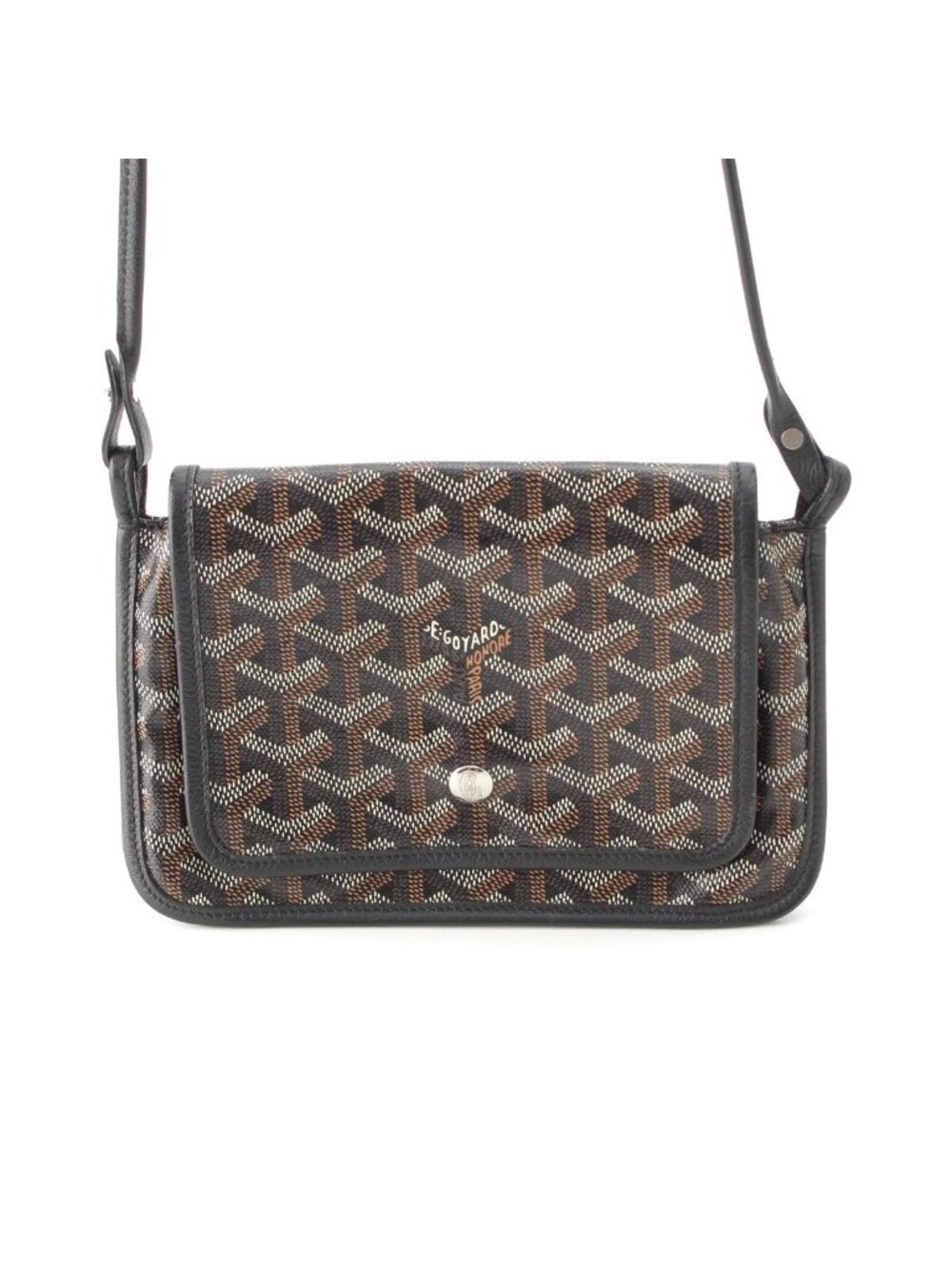 Goyard Plumet Pouch Wallet Shoulder Bag Black